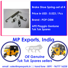 Ape Tuk Tuk Spares Brake Shoe Spring Set of 4